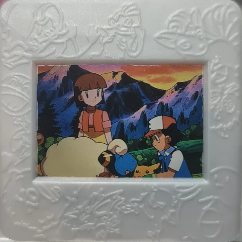 Ash, Pikachu & Mareep / Silver frame / Mini Picture Frames / Individual image source